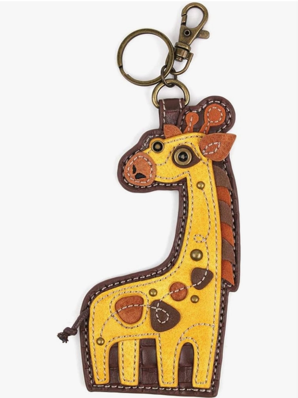 Chala Giraffe Appliqué Key Fob Bag Charm NWT